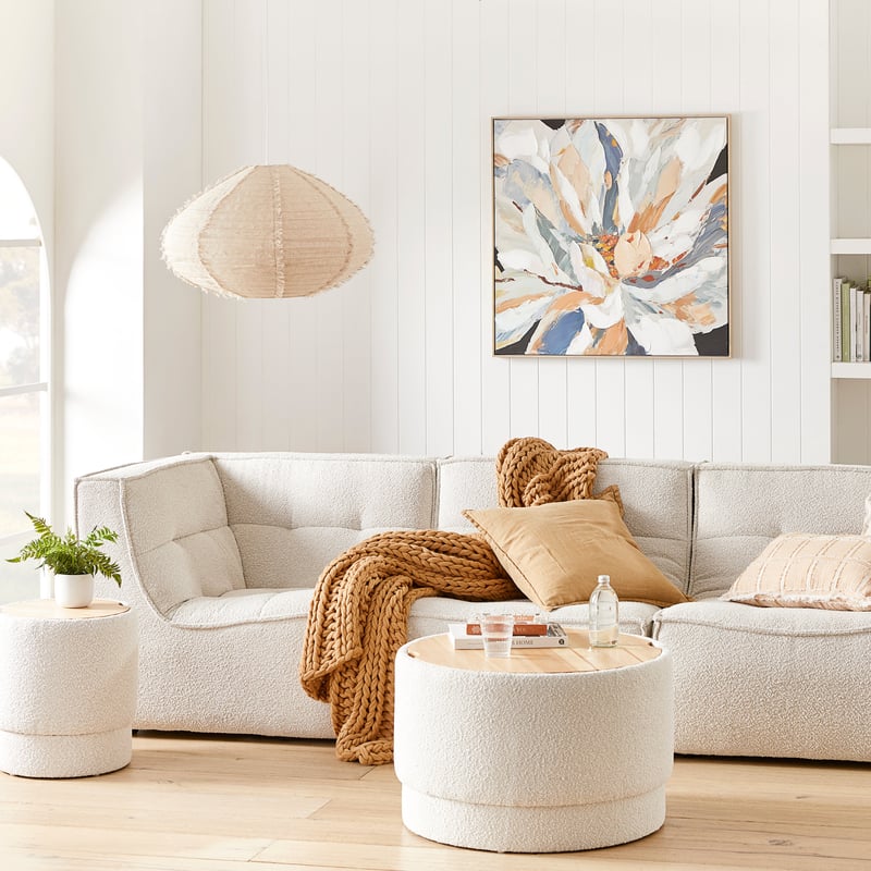 Otis Snow Boucle Coffee Table