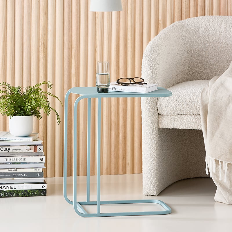 Noir Powder Blue C Table