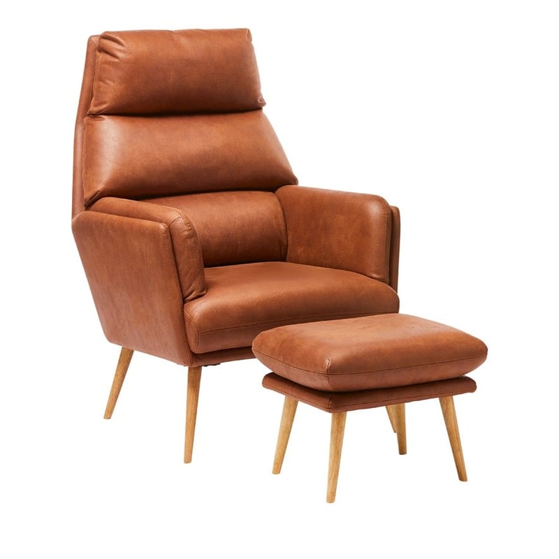 Henrick Brandy Chair & Foot Rest