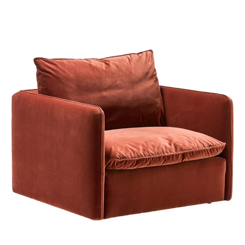 Atticus Terracotta Armchair