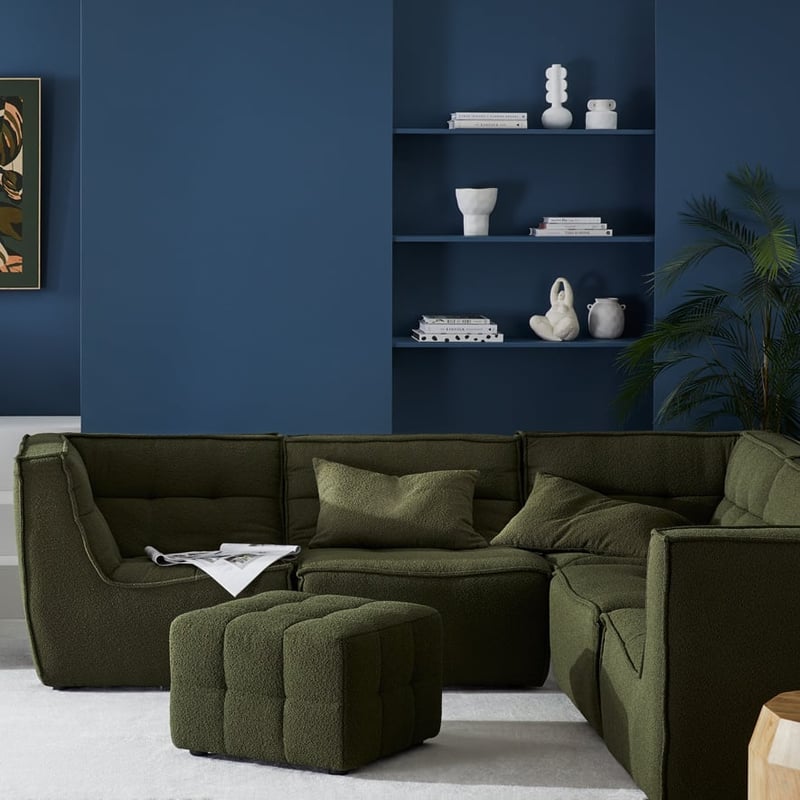 Otis Forest Boucle Lounge Chair 1 Seater