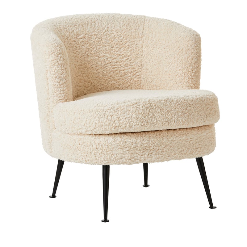 Monroe Ivory Sherpa Chair