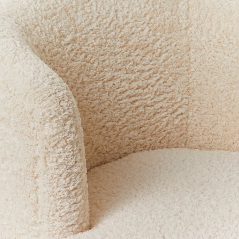 Monroe Ivory Sherpa Chair