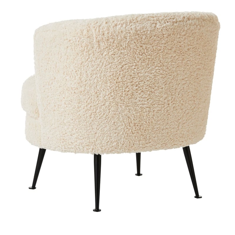 Monroe Ivory Sherpa Chair