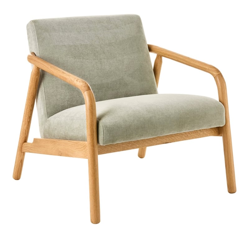 Mackay Oak & Mineral Lounge Chair