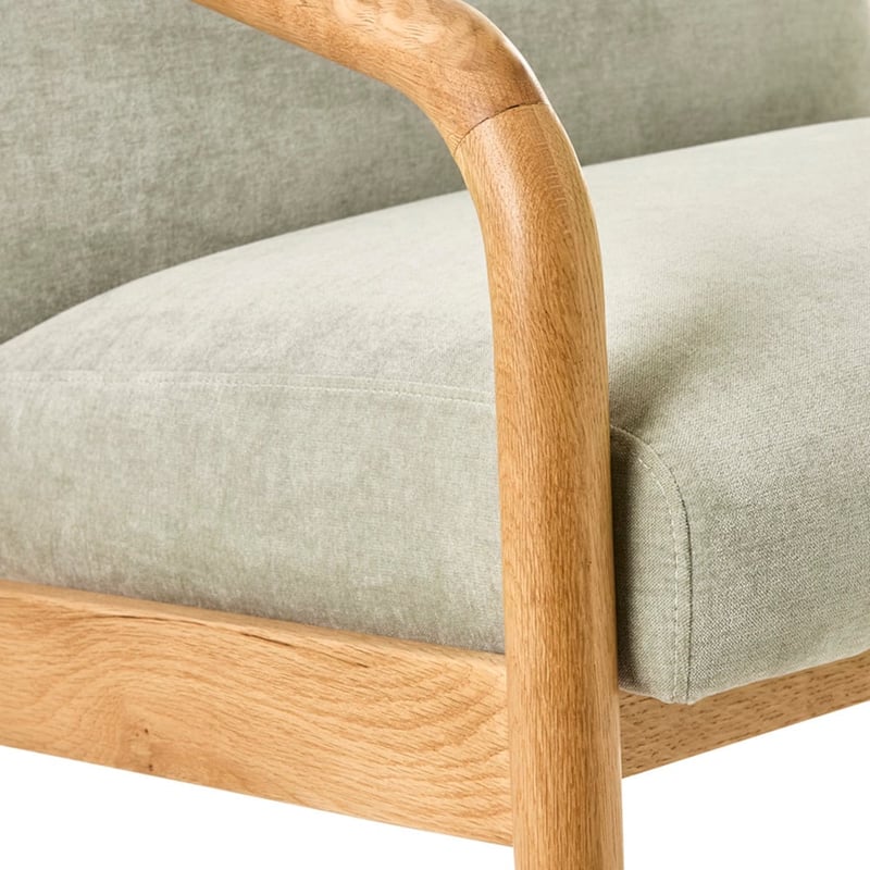 Mackay Oak & Mineral Lounge Chair