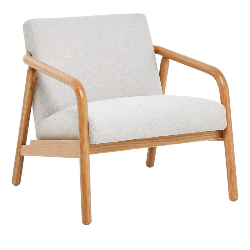 Mackay Oak & Natural Lounge Chair