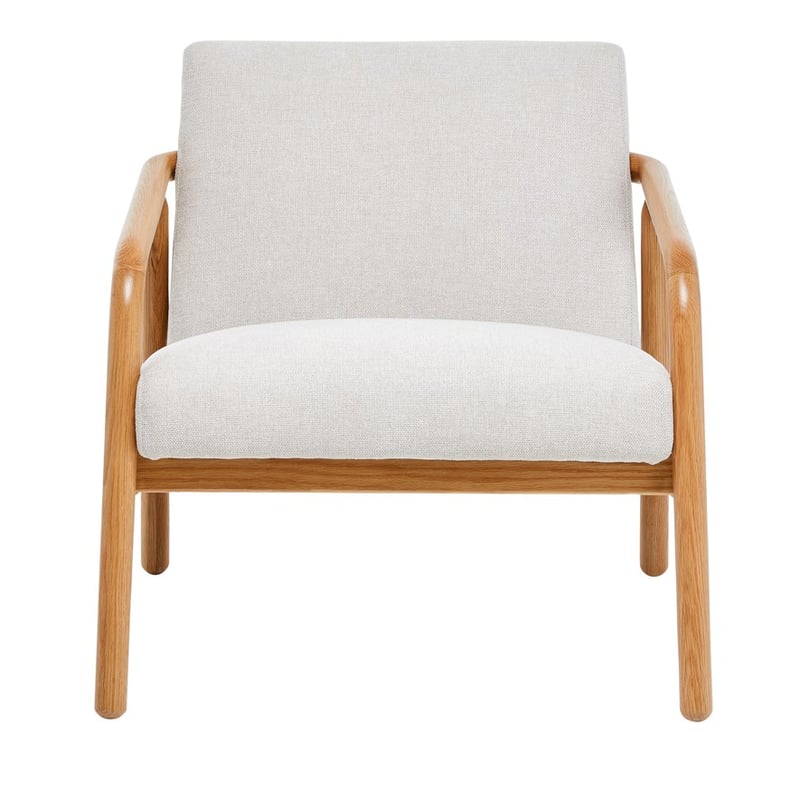 Mackay Oak & Natural Lounge Chair