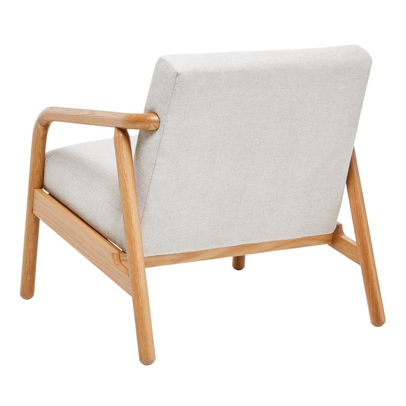 Mackay Oak & Natural Lounge Chair