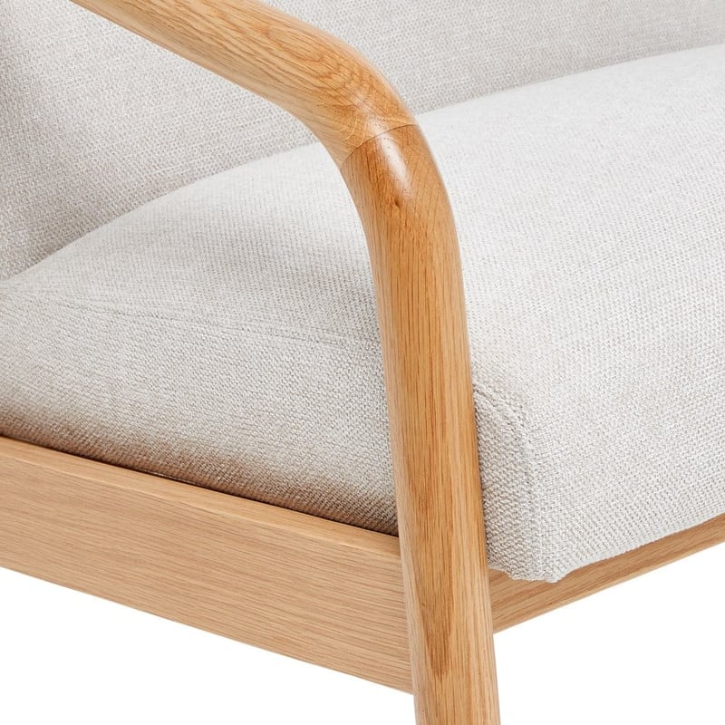 Mackay Oak & Natural Lounge Chair
