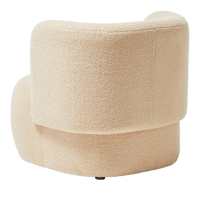 Elements Cream Teddy 1 Seater Sofa