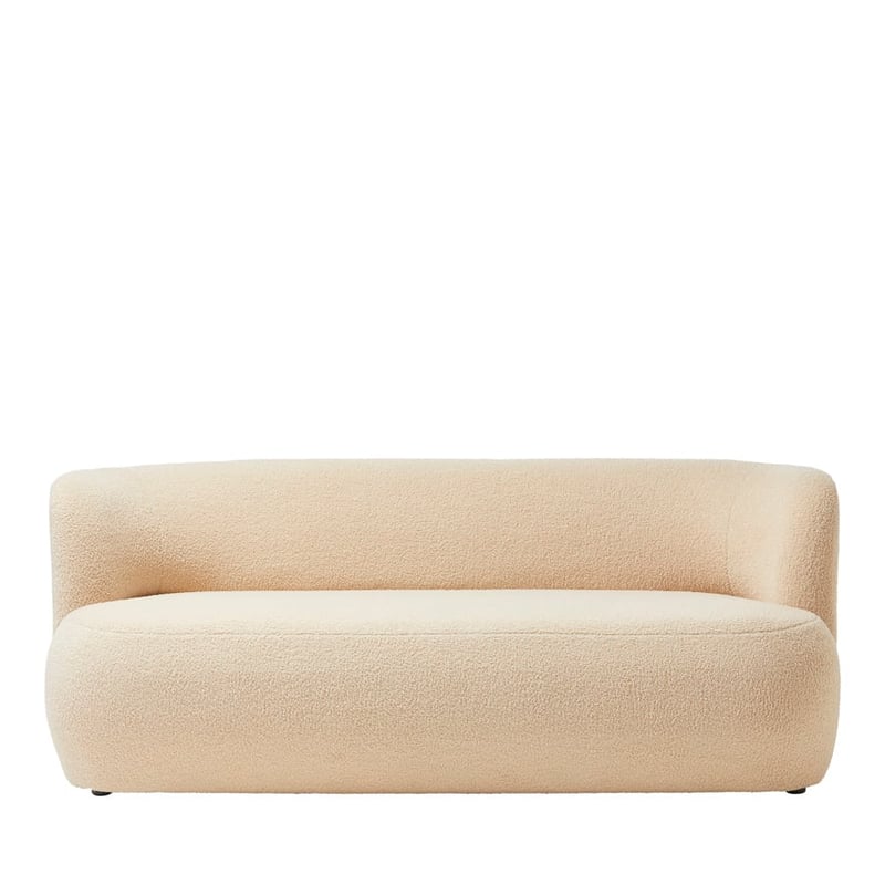 Elements Cream Teddy 2.5 Seater Sofa