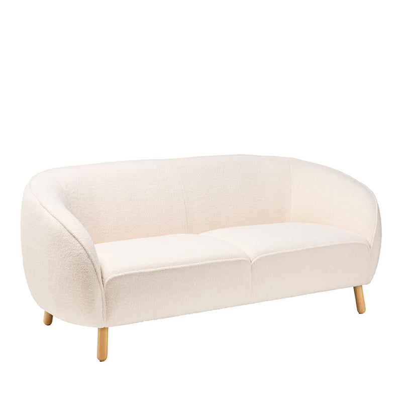 Juliette Vanilla Teddy 2.5 Seater Sofa