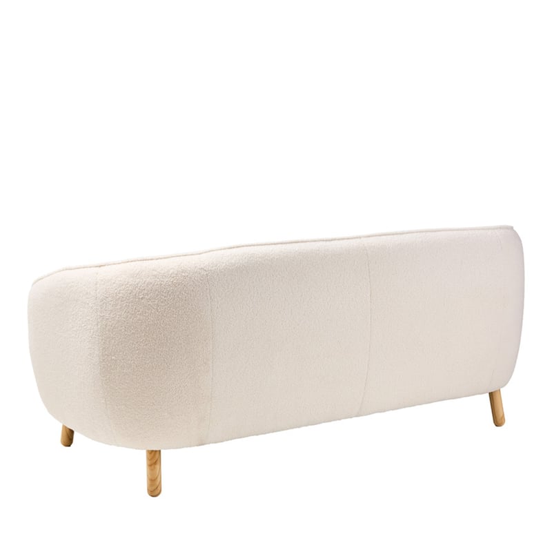 Juliette Vanilla Teddy 2.5 Seater Sofa