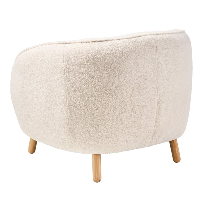 Juliette Vanilla Teddy 1 Seater Sofa