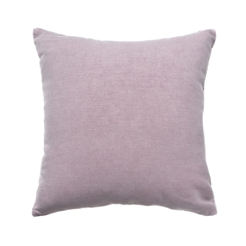 Vintage Washed Linen Lilac Cushion