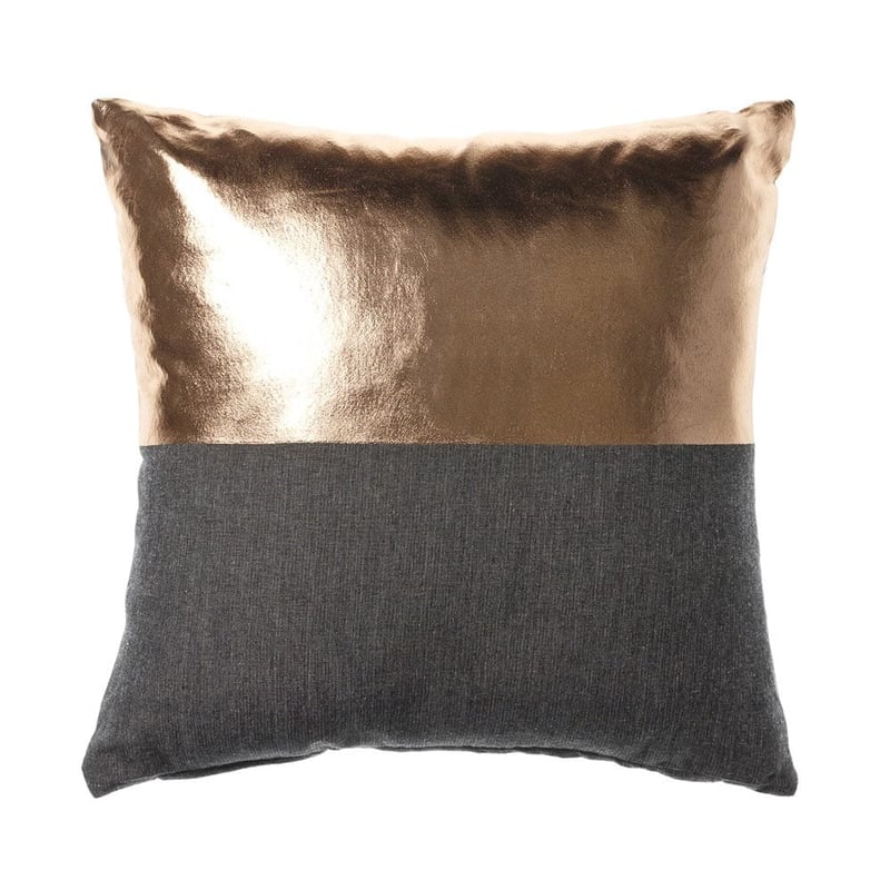 Metallicus Coal and Rose Gold Cushion