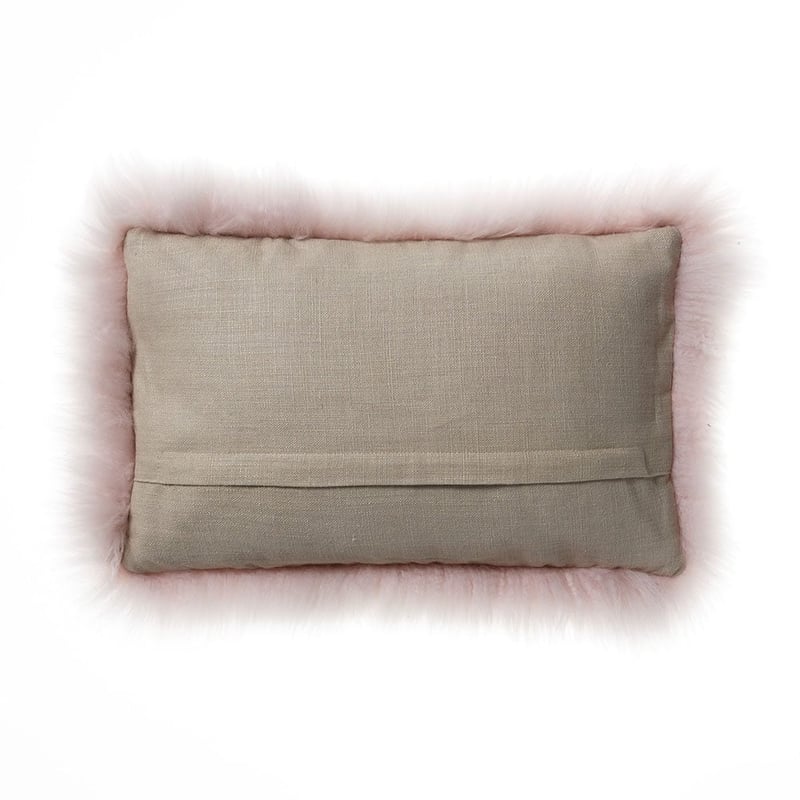 Sheepskin Blush Long Cushion