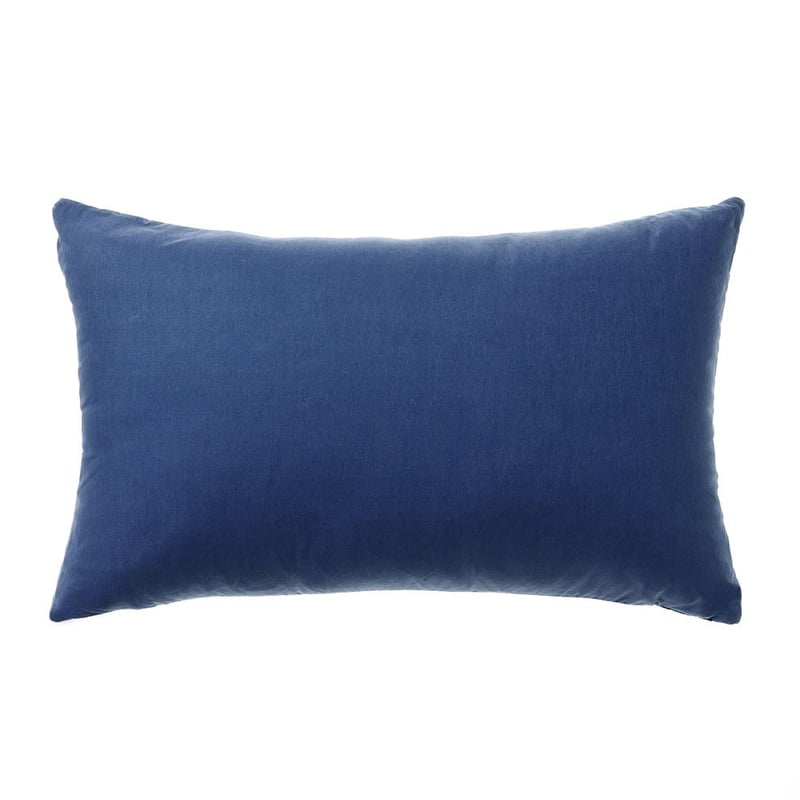 Tangent Titanic Blue Quilted Long Cushion