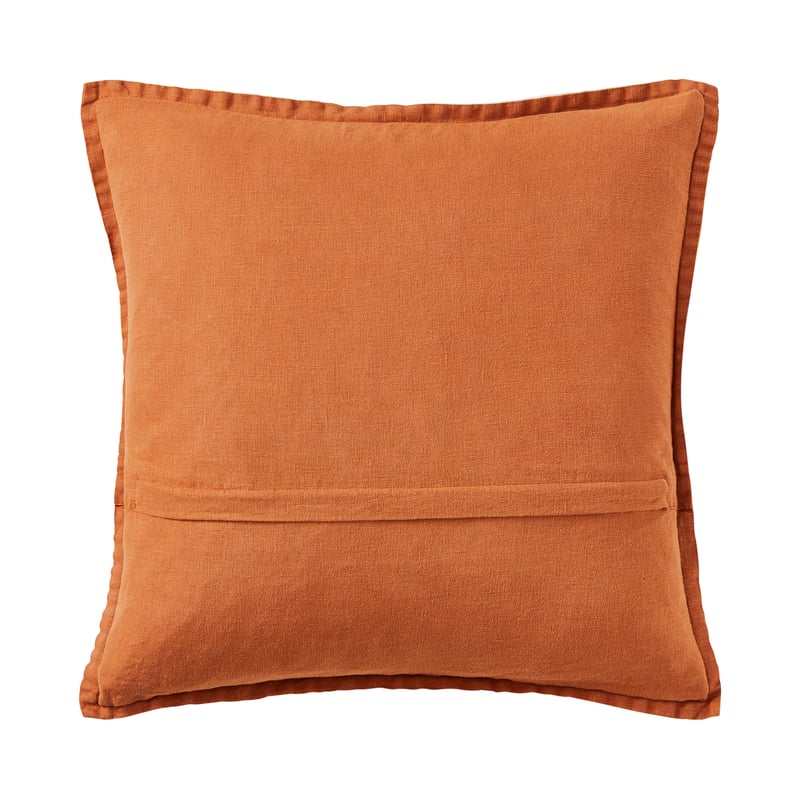 Belgian Vintage Washed Linen Ginger Cushion