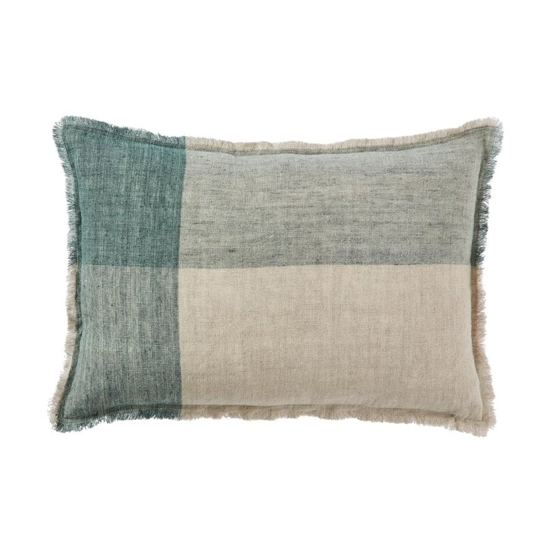Malmo Soft Pine Check Linen Cushion 