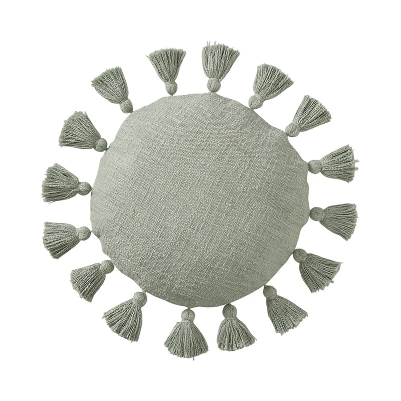 Aries Soft Green Round Cushion