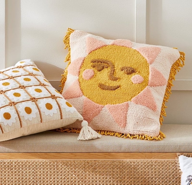 Happy Sun Yellow Cushion