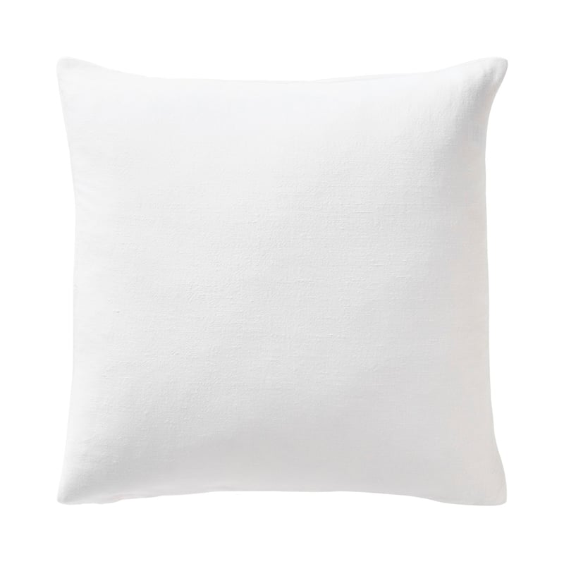 Iris White Linen Cotton Cushion