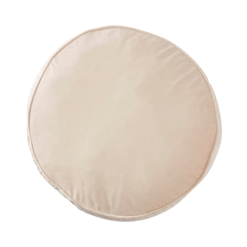 Munro Natural Round Velvet Cushion