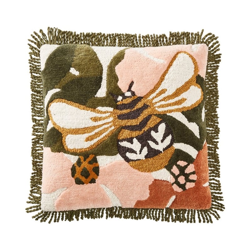 Bee Green Tufted Cushion 