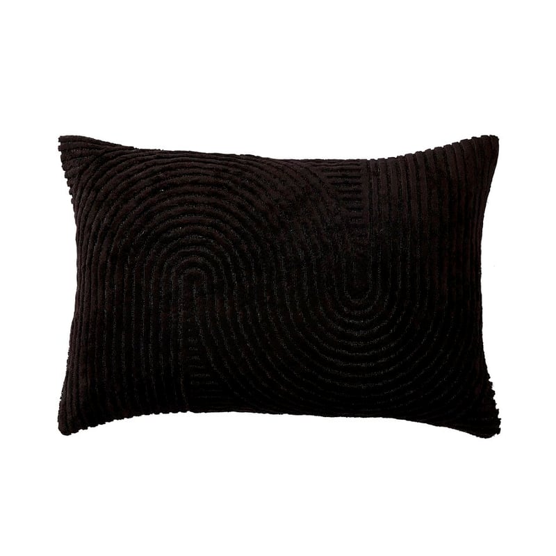 Loreto Black Velvet Cushion