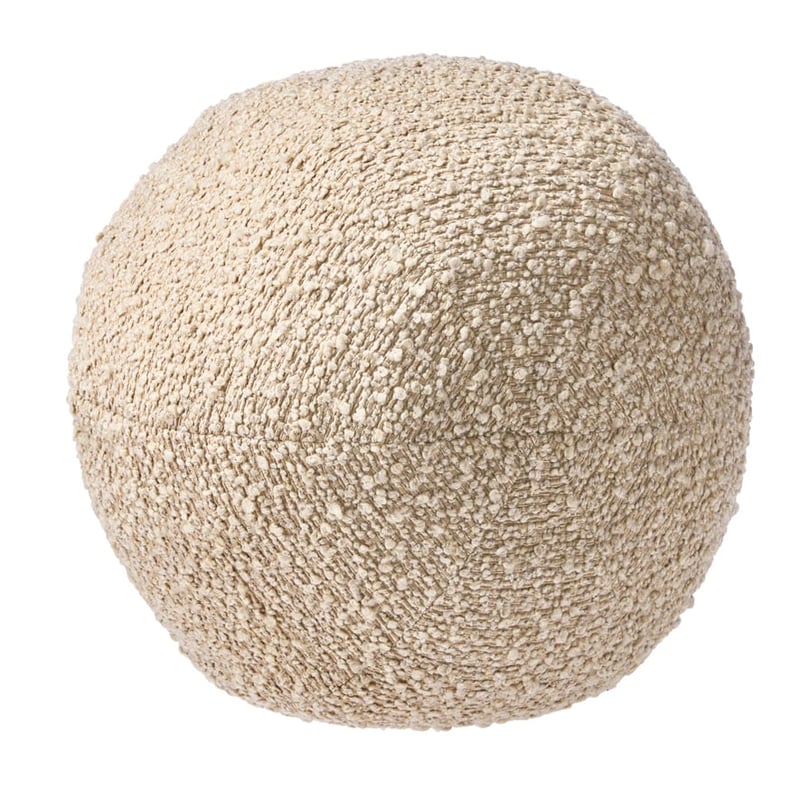 Boucle Latte Ball Cushion