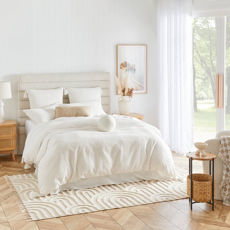 Greenwich Latte Boucle Cushion