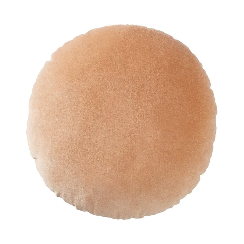 Bombay Latte Round Velvet Cushion