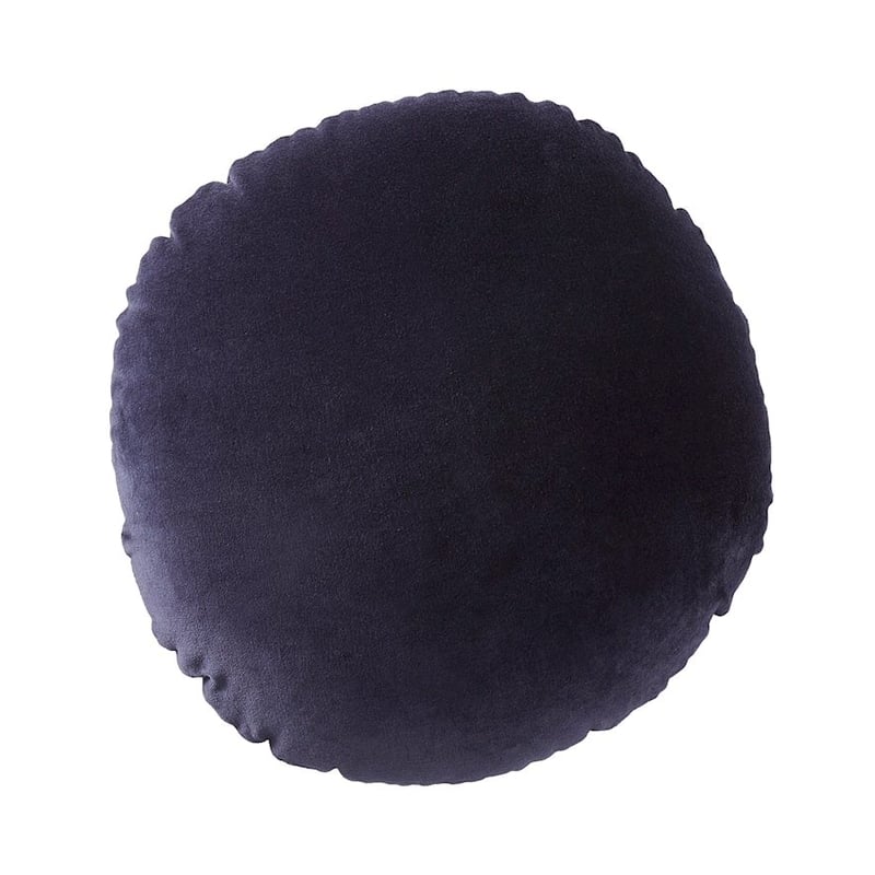 Bombay Navy Round Velvet Cushion