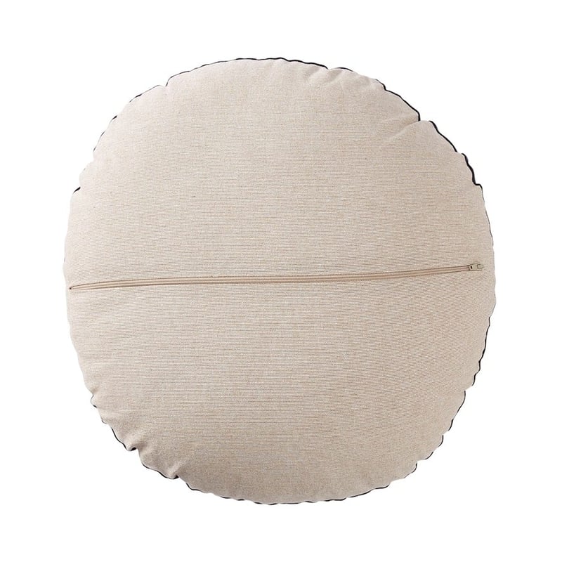 Bombay Navy Round Velvet Cushion