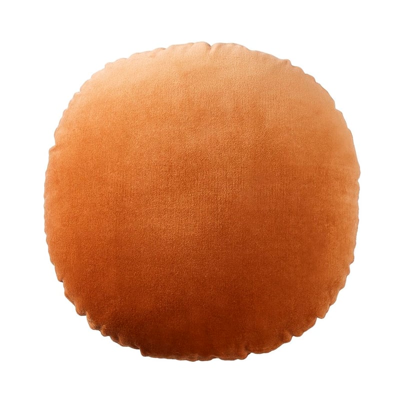 Bombay Deep Tobacco Round Velvet Cushion