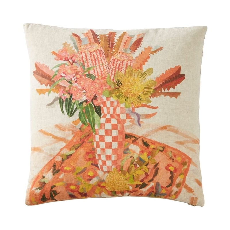 Orange Sky Linen Cushion