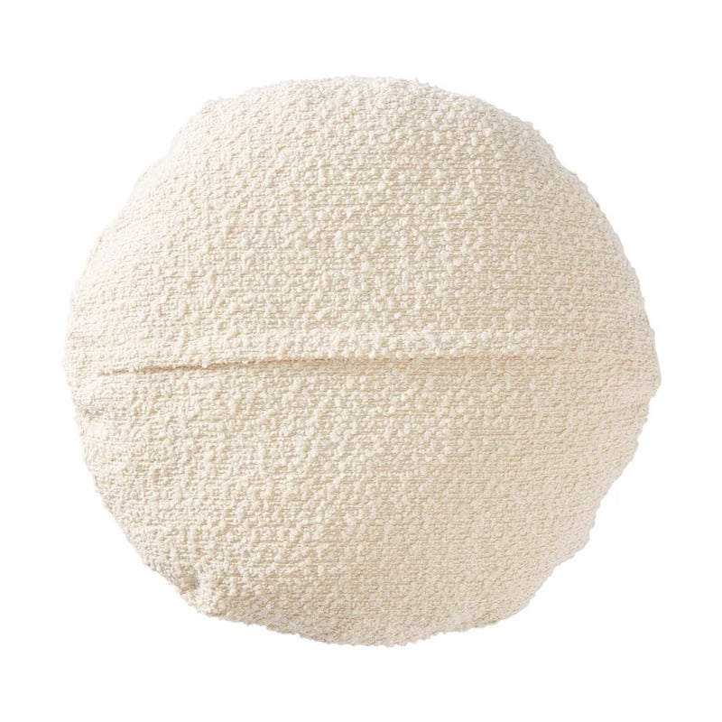 Greenwich Ivory Round Boucle Cushion