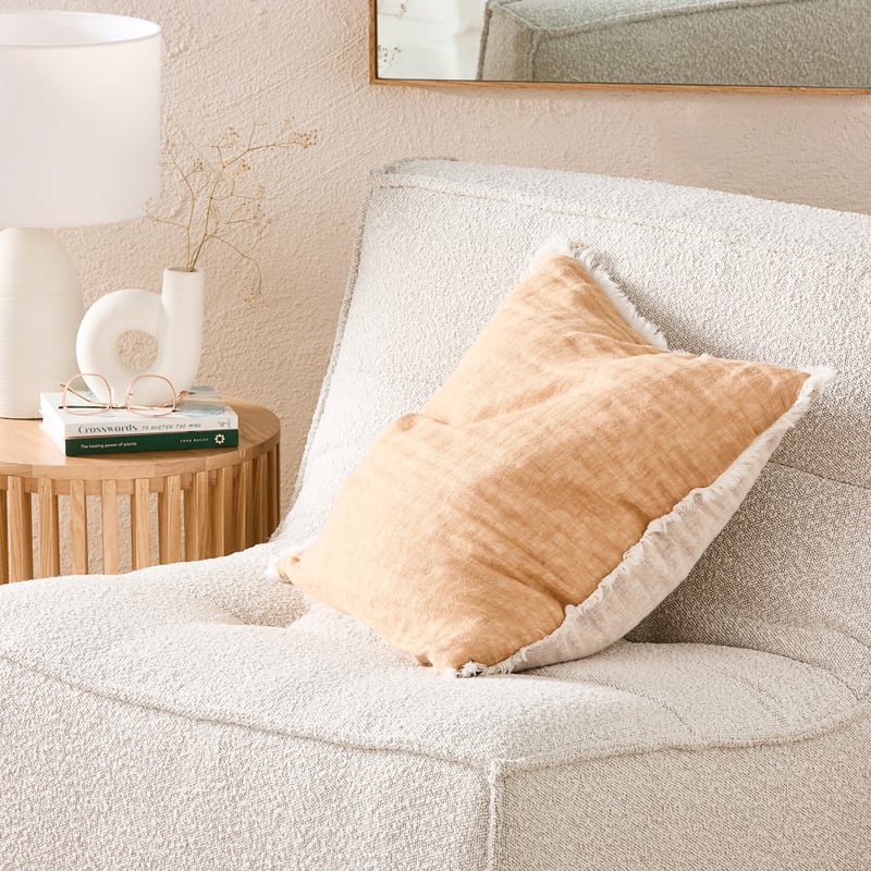 Suri Tan Linen Cushion