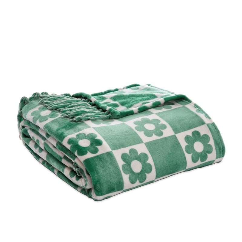 Supersoft Daisy Check Blanket