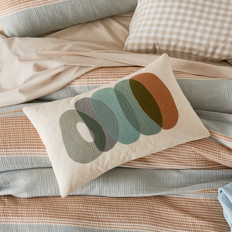 Retro Stones Green Cushion