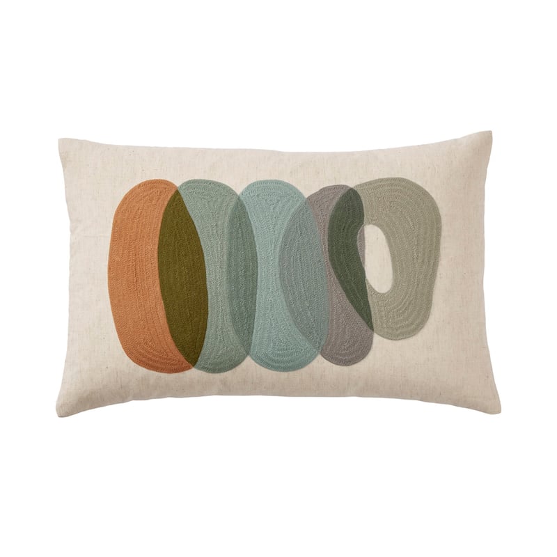 Retro Stones Green Cushion