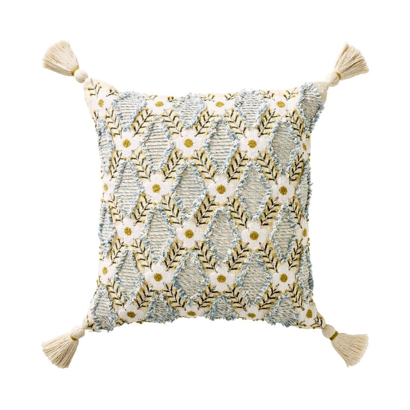 Daisy Floral Blue Cushion