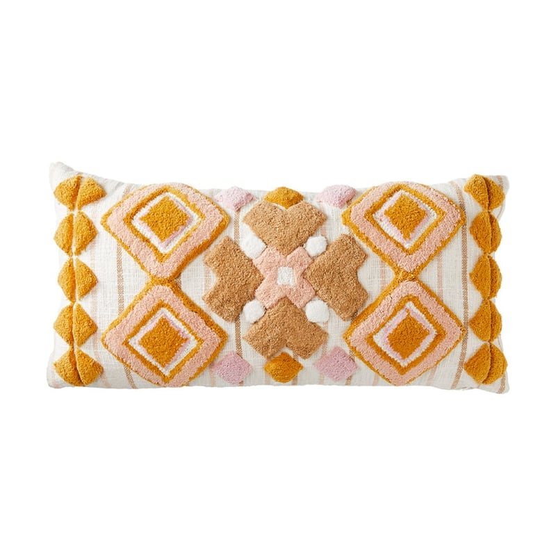 Caribbean Pink & Mustard Cushion