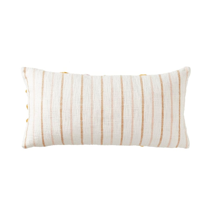 Caribbean Pink & Mustard Cushion