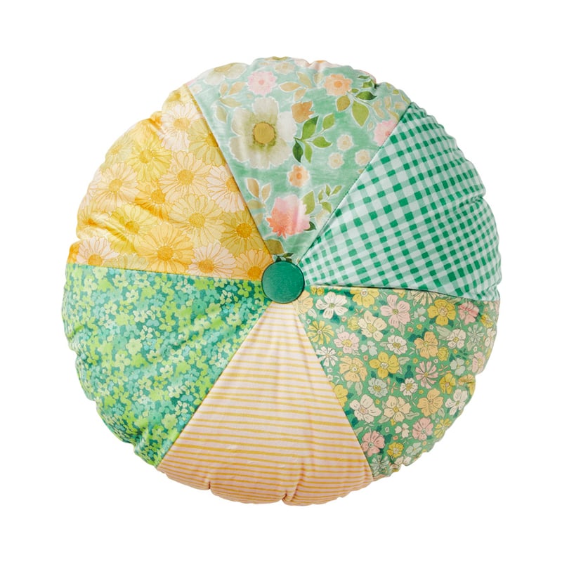 Bella Green Patchwork Cushion