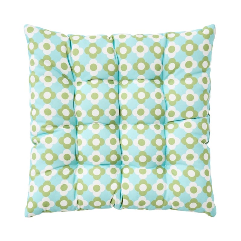 Outdoor Aqua Daisy Chair Pad