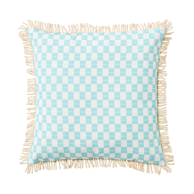 Outdoor Aqua Palm Cushion