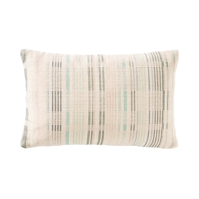 Celeste Green Stripe Cushion